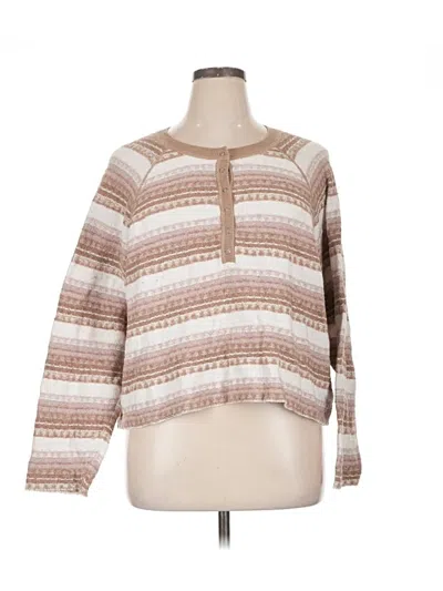 Pre-owned American Eagle Outfitters Pullover Sweater In Tan