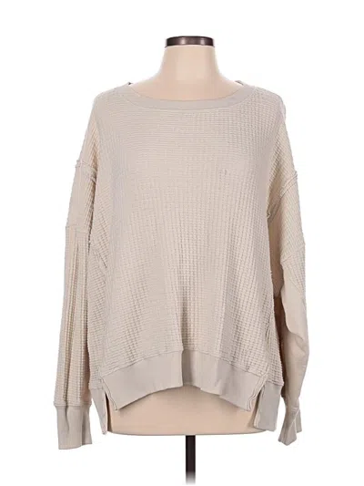 Pre-owned American Eagle Outfitters Pullover Sweater In Tan
