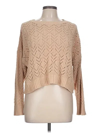 Pre-owned American Eagle Outfitters Pullover Sweater In Tan