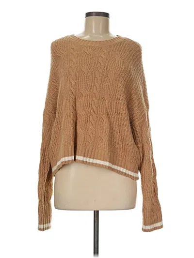 Pre-owned American Eagle Outfitters Pullover Sweater In Tan