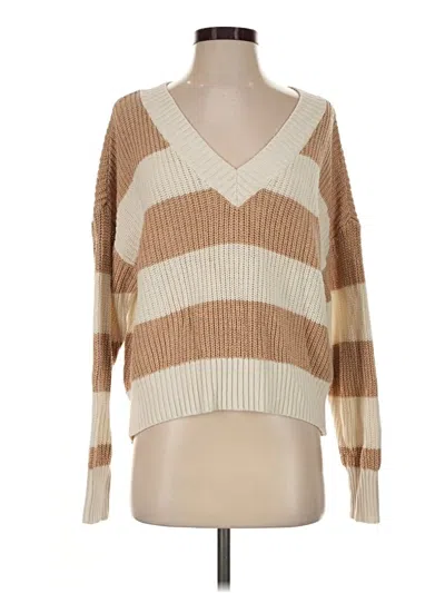 Pre-owned American Eagle Outfitters Pullover Sweater In Tan