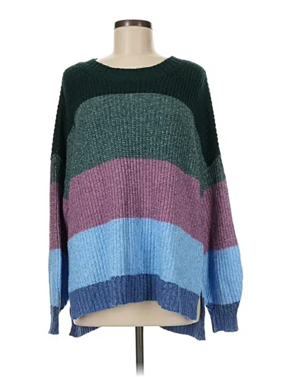 Pre-owned American Eagle Outfitters Pullover Sweater In Teal