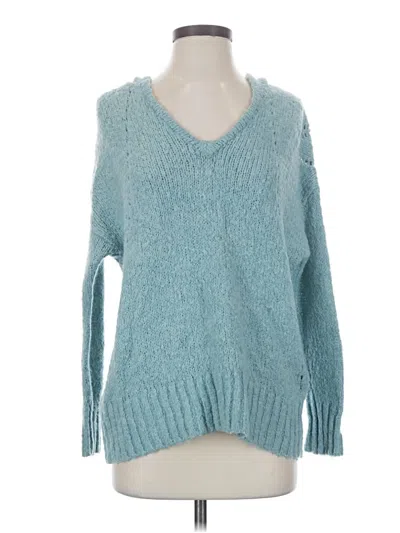 Pre-owned American Eagle Outfitters Pullover Sweater In Teal