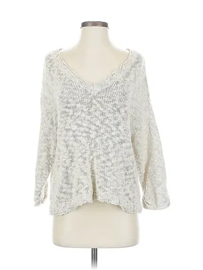Pre-owned American Eagle Outfitters Pullover Sweater In White