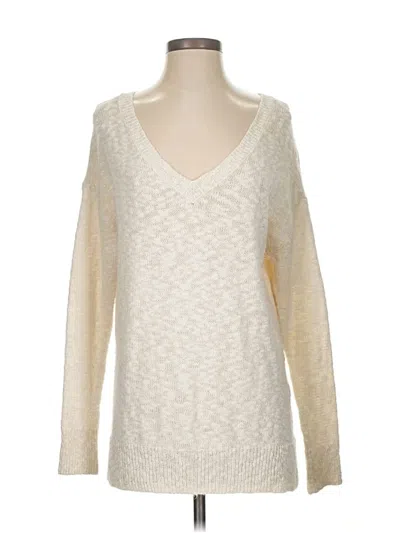 Pre-owned American Eagle Outfitters Pullover Sweater In White