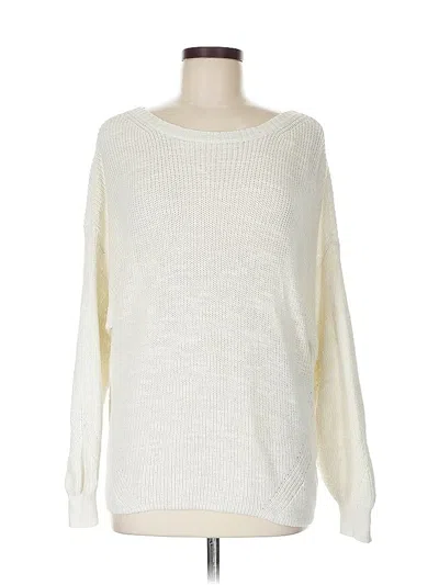 Pre-owned American Eagle Outfitters Pullover Sweater In White