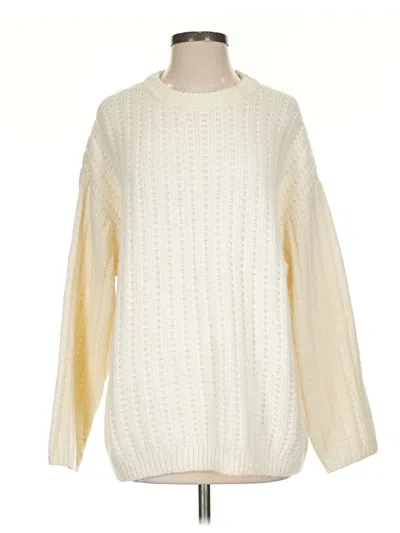 Pre-owned American Eagle Outfitters Pullover Sweater In White