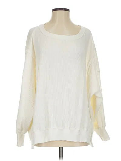 Pre-owned American Eagle Outfitters Pullover Sweater In White