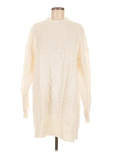 Pre-owned American Eagle Outfitters Pullover Sweater In White