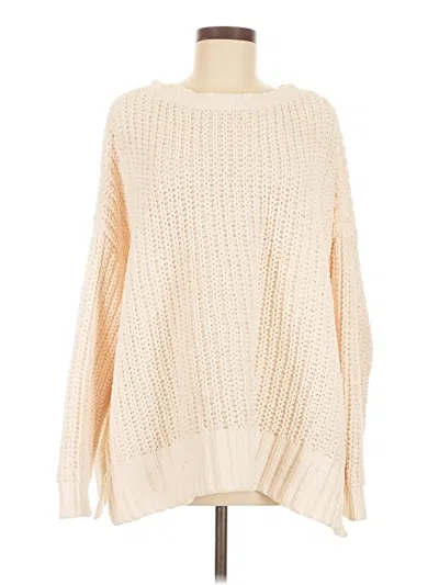 Pre-owned American Eagle Outfitters Pullover Sweater In White