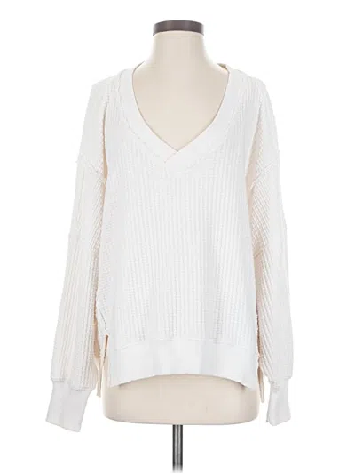 Pre-owned American Eagle Outfitters Pullover Sweater In White