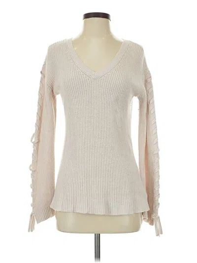 Pre-owned American Eagle Outfitters Pullover Sweater In White
