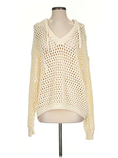Pre-owned American Eagle Outfitters Pullover Sweater In White