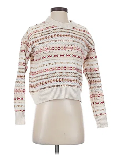 Pre-owned American Eagle Outfitters Pullover Sweater In White
