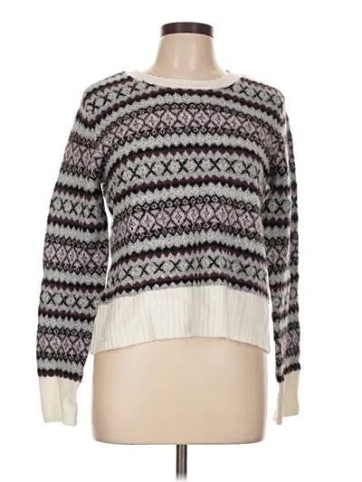Pre-owned American Eagle Outfitters Pullover Sweater In White