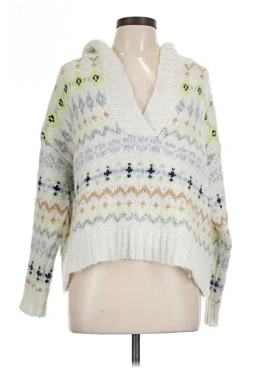 Pre-owned American Eagle Outfitters Pullover Sweater In White