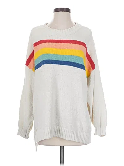 Pre-owned American Eagle Outfitters Pullover Sweater In White
