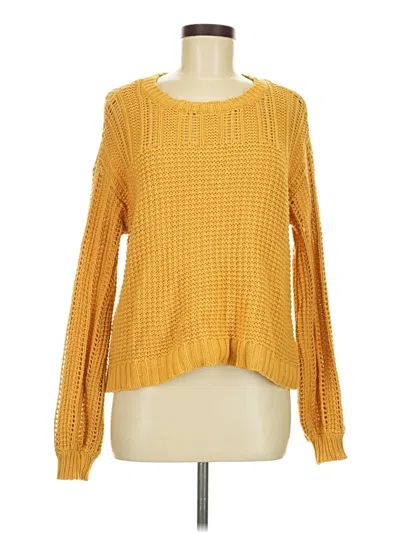 Pre-owned American Eagle Outfitters Pullover Sweater In Yellow