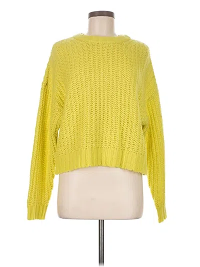 Pre-owned American Eagle Outfitters Pullover Sweater In Yellow
