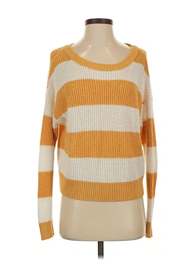 Pre-owned American Eagle Outfitters Pullover Sweater In Yellow