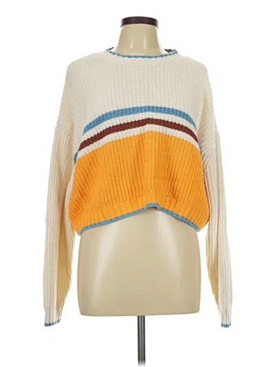 Pre-owned American Eagle Outfitters Pullover Sweater In Yellow