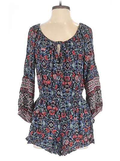 Pre-owned American Eagle Outfitters Romper In Blue