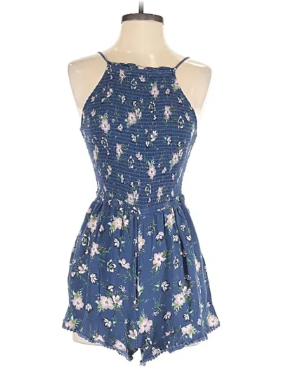 Pre-owned American Eagle Outfitters Romper In Blue