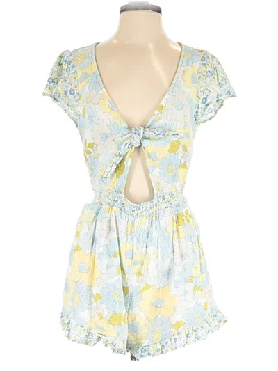 Pre-owned American Eagle Outfitters Romper In Blue