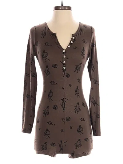 Pre-owned American Eagle Outfitters Romper In Brown