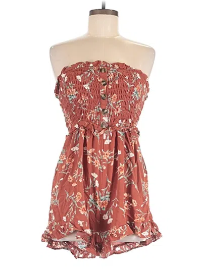 Pre-owned American Eagle Outfitters Romper In Brown