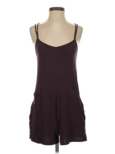 Pre-owned American Eagle Outfitters Romper In Burgundy