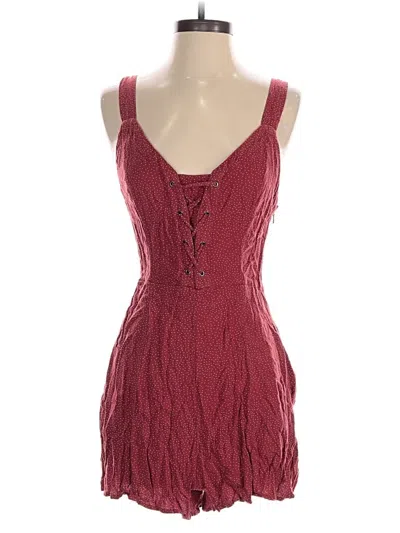 Pre-owned American Eagle Outfitters Romper In Burgundy