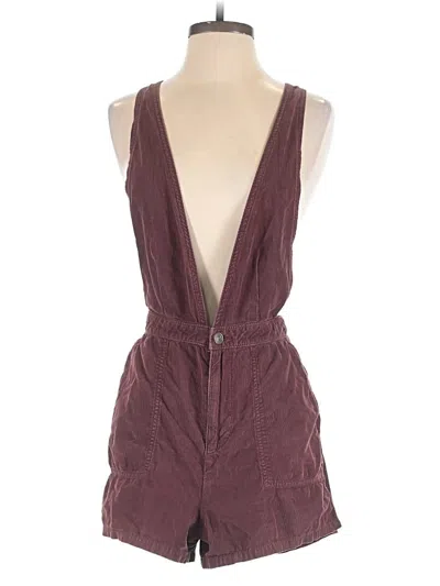 Pre-owned American Eagle Outfitters Romper In Burgundy