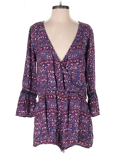 Pre-owned American Eagle Outfitters Romper In Purple