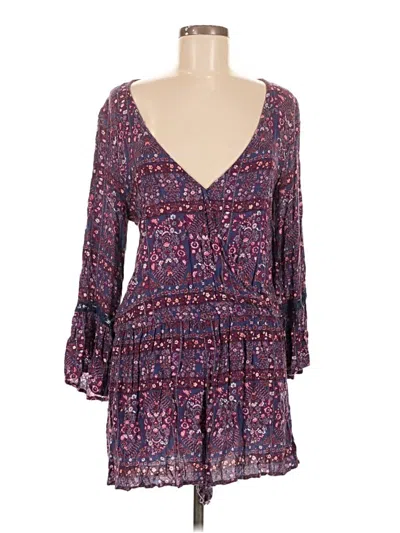 Pre-owned American Eagle Outfitters Romper In Purple
