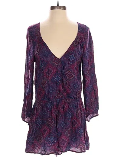 Pre-owned American Eagle Outfitters Romper In Purple