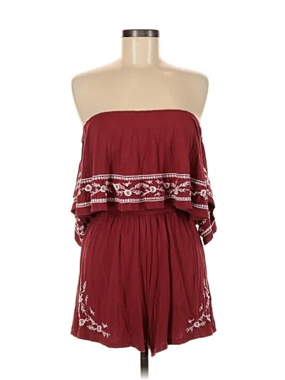 Pre-owned American Eagle Outfitters Romper In Red