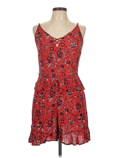 Pre-owned American Eagle Outfitters Romper In Red