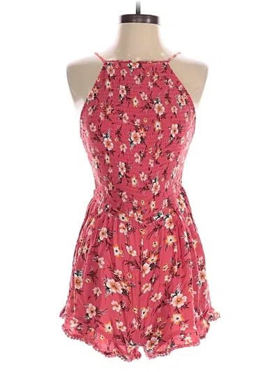 Pre-owned American Eagle Outfitters Romper In Red