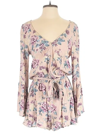 Pre-owned American Eagle Outfitters Romper In Tan