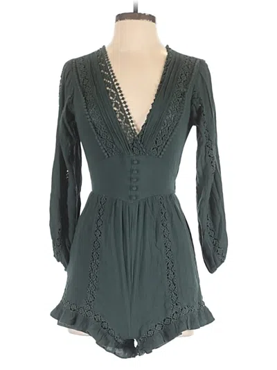 Pre-owned American Eagle Outfitters Romper In Teal