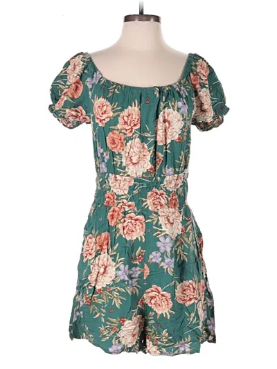 Pre-owned American Eagle Outfitters Romper In Teal