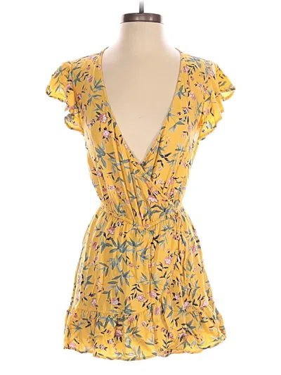 Pre-owned American Eagle Outfitters Romper In Yellow