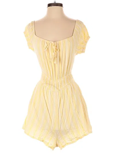 Pre-owned American Eagle Outfitters Romper In Yellow