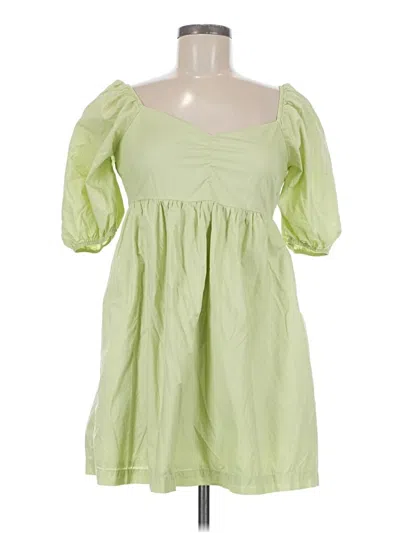 Pre-owned American Eagle Outfitters Short Sleeve Blouse In Green