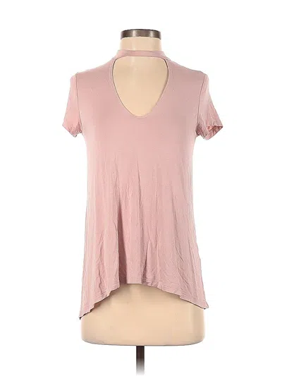 Pre-owned American Eagle Outfitters Short Sleeve Blouse In White