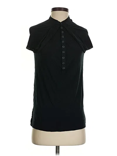 Pre-owned American Eagle Outfitters Short Sleeve Polo Shirt In Black