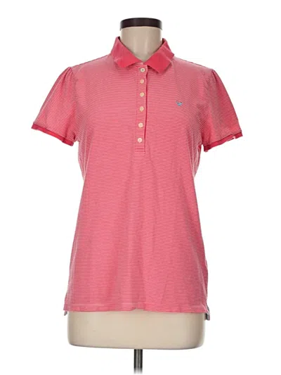 Pre-owned American Eagle Outfitters Short Sleeve Polo Shirt In Pink