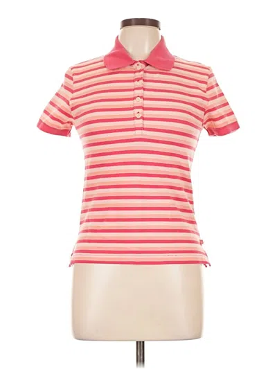 Pre-owned American Eagle Outfitters Short Sleeve Polo Shirt In Pink