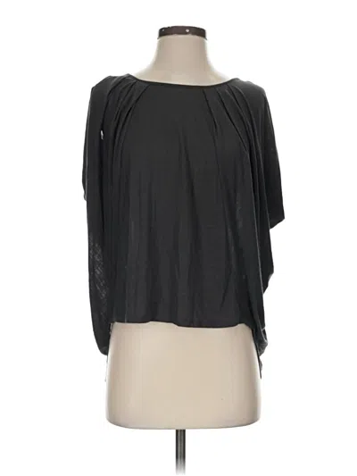 Pre-owned American Eagle Outfitters Short Sleeve Top Black One Shoulder Neckline Tops